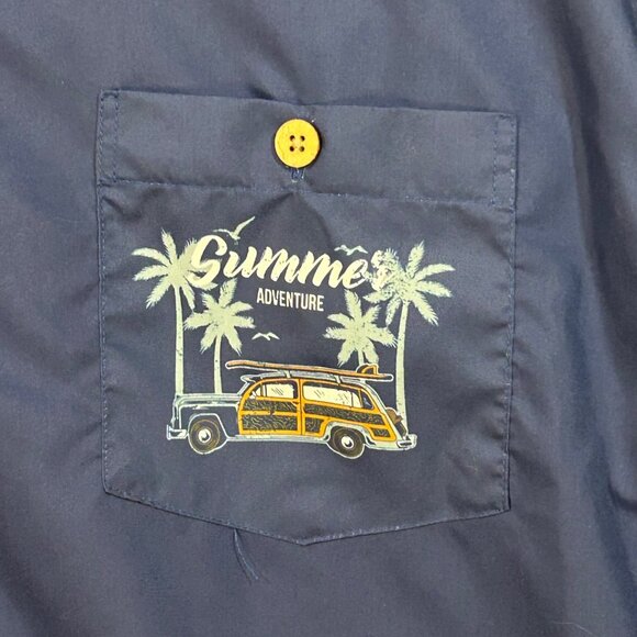 Northern Expedition Men's 2XL Blue Summer Adventure Button Up Short Sleeve - Picture 5 of 10